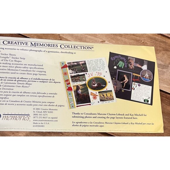 CREATIVE MEMORIES GYMNASTICS & CHEERLEADING PACK STICKERS & DIE CUTS 6149201001 - Picture 4 of 6